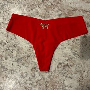 VS PINK HOLIDAY CHRISTMAS PANTY LARGE NWOT DOG